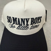 K- Black So Many Boys Embroidered Snapback Hat - 35