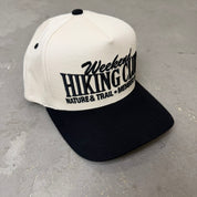 K- Black Weekend Hiking Club Embroidered Snapback Hat - 35