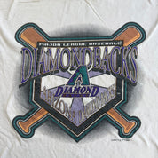 J- Vintage '95 Arizona Diamondbacks MLB Logo 7 Graphic Single Stitch Tee - XL