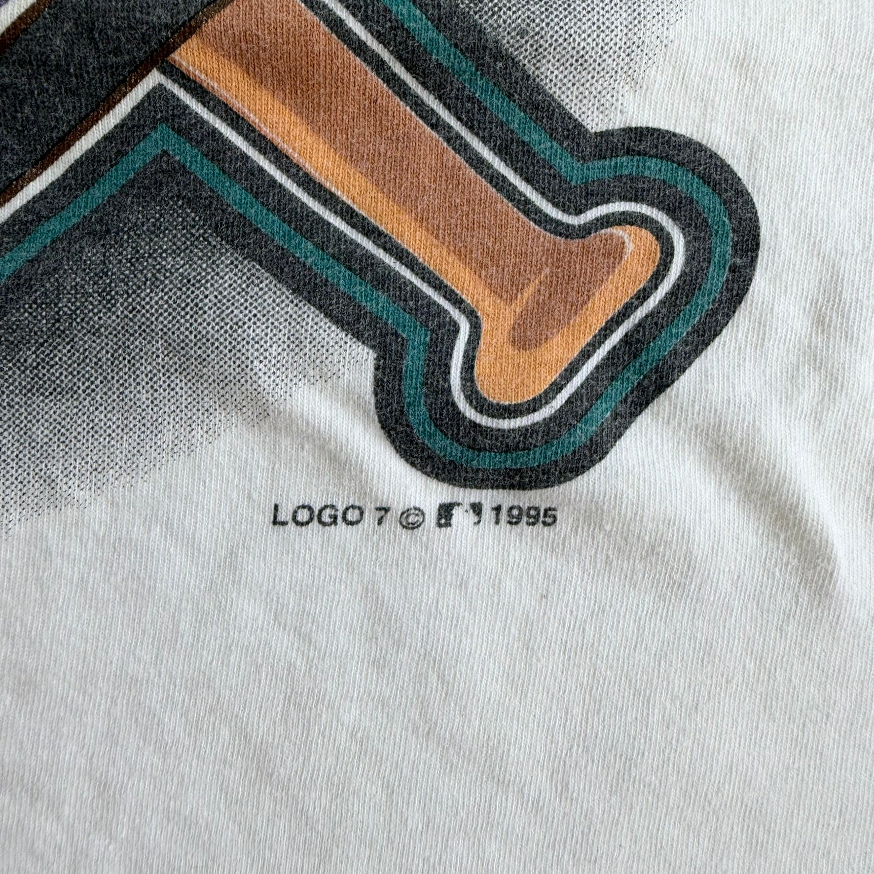 J- Vintage '95 Arizona Diamondbacks MLB Logo 7 Graphic Single Stitch Tee - XL