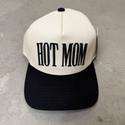 K- Black Hot Mom Embroidered Snapback Hat - 35