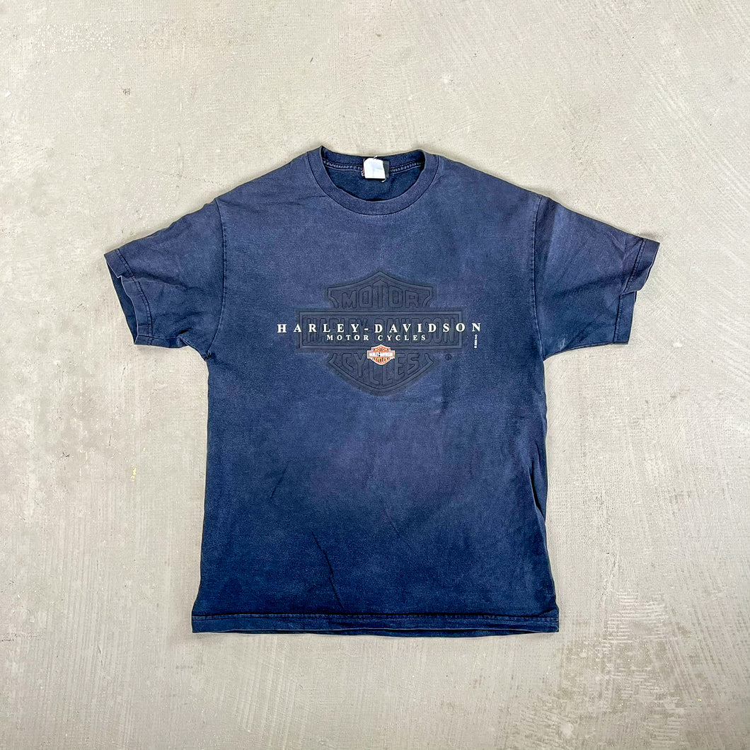 F- Vintage '00 Harley Davidson Laughlin Run Text Tee