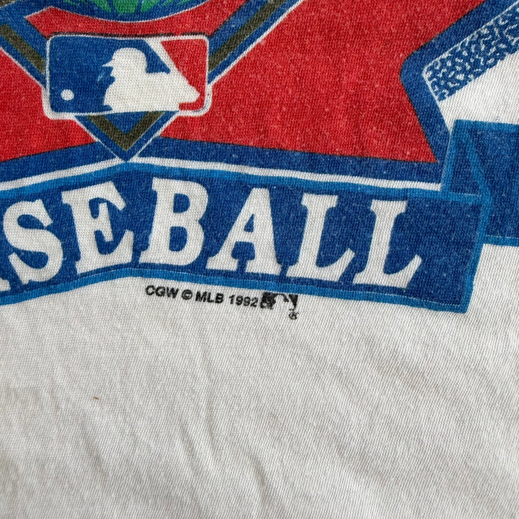 J- Vintage '92 MLB World Series Toronto Blue Jays Vs Atlanta Braves Single Stitch Tee - S