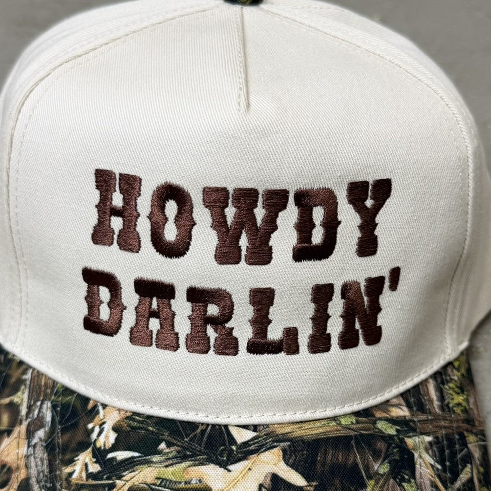 K- Real Tree Howdy Darlin' Embroidered Snapback Hat - 35