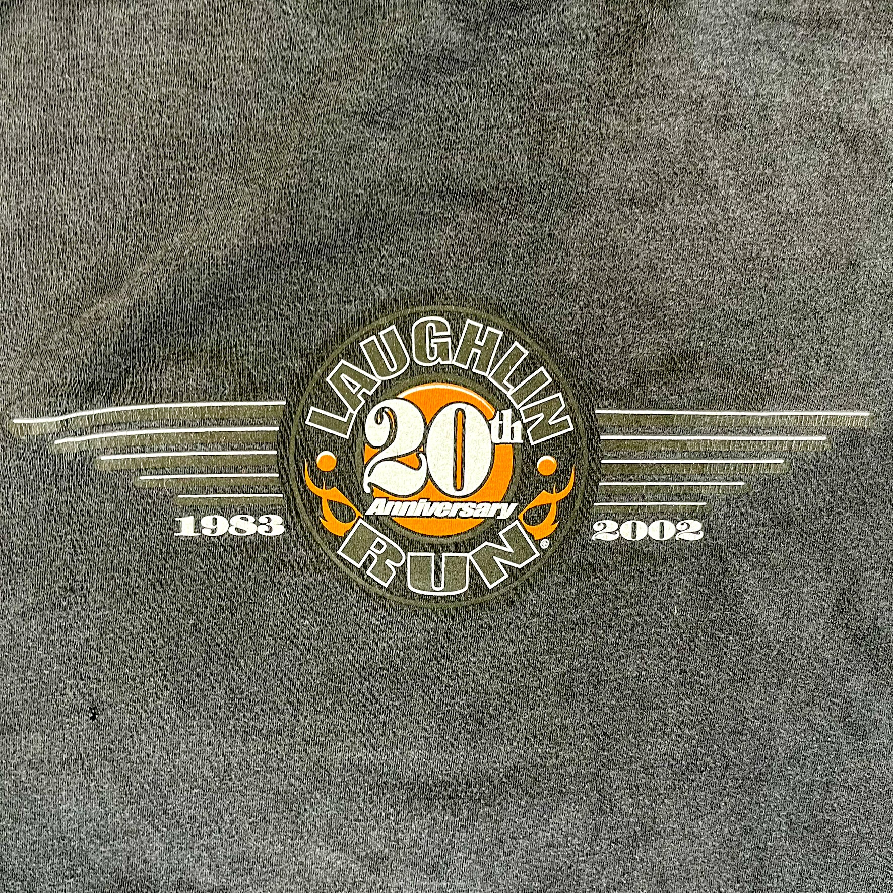 F- Vintage '00 Harley Davidson Laughlin Run Text Tee