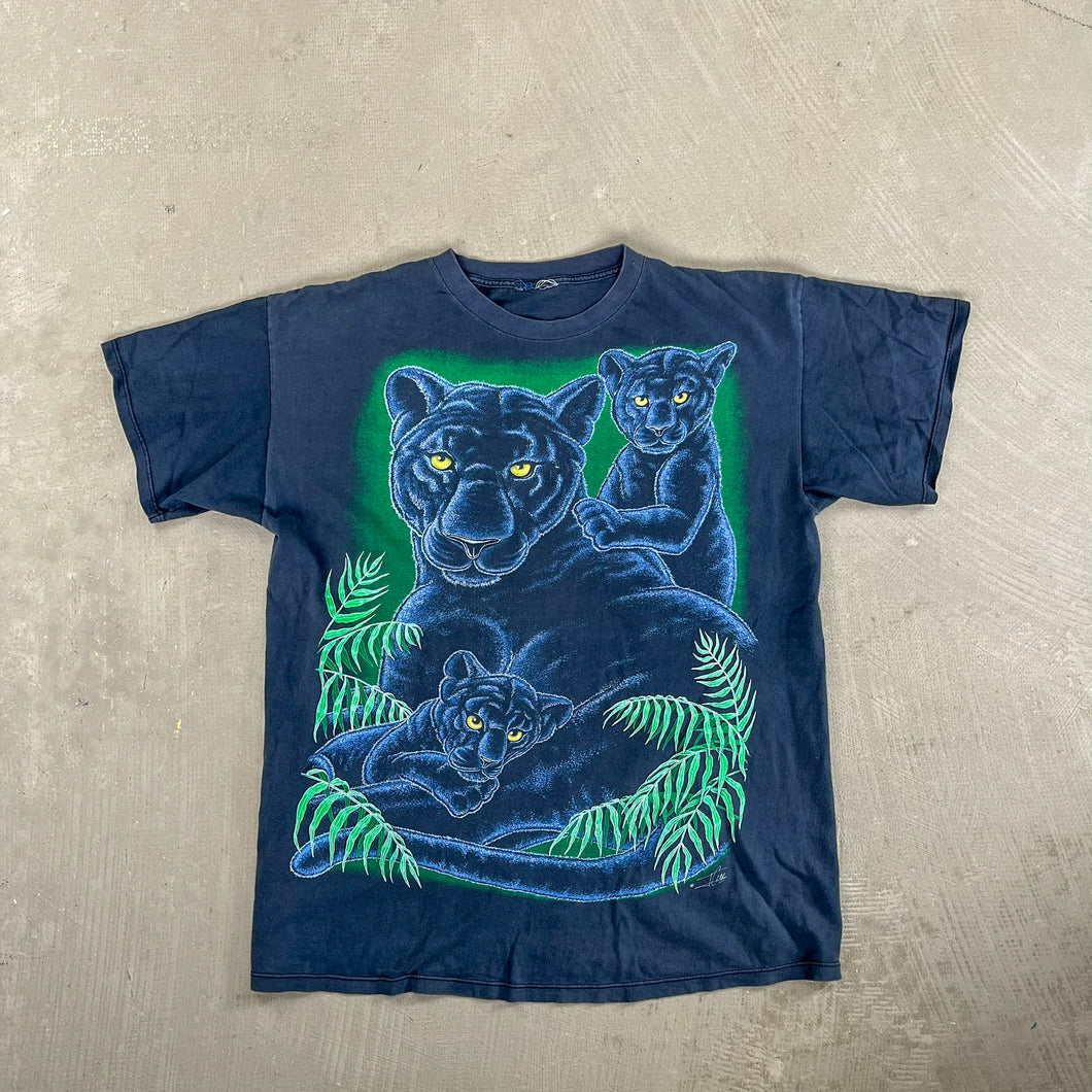 F- Vintage Black Panther Animal Print Tee