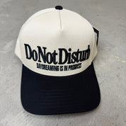 K- Black Do Not Disturb Embroidered Snapback Hat - 35