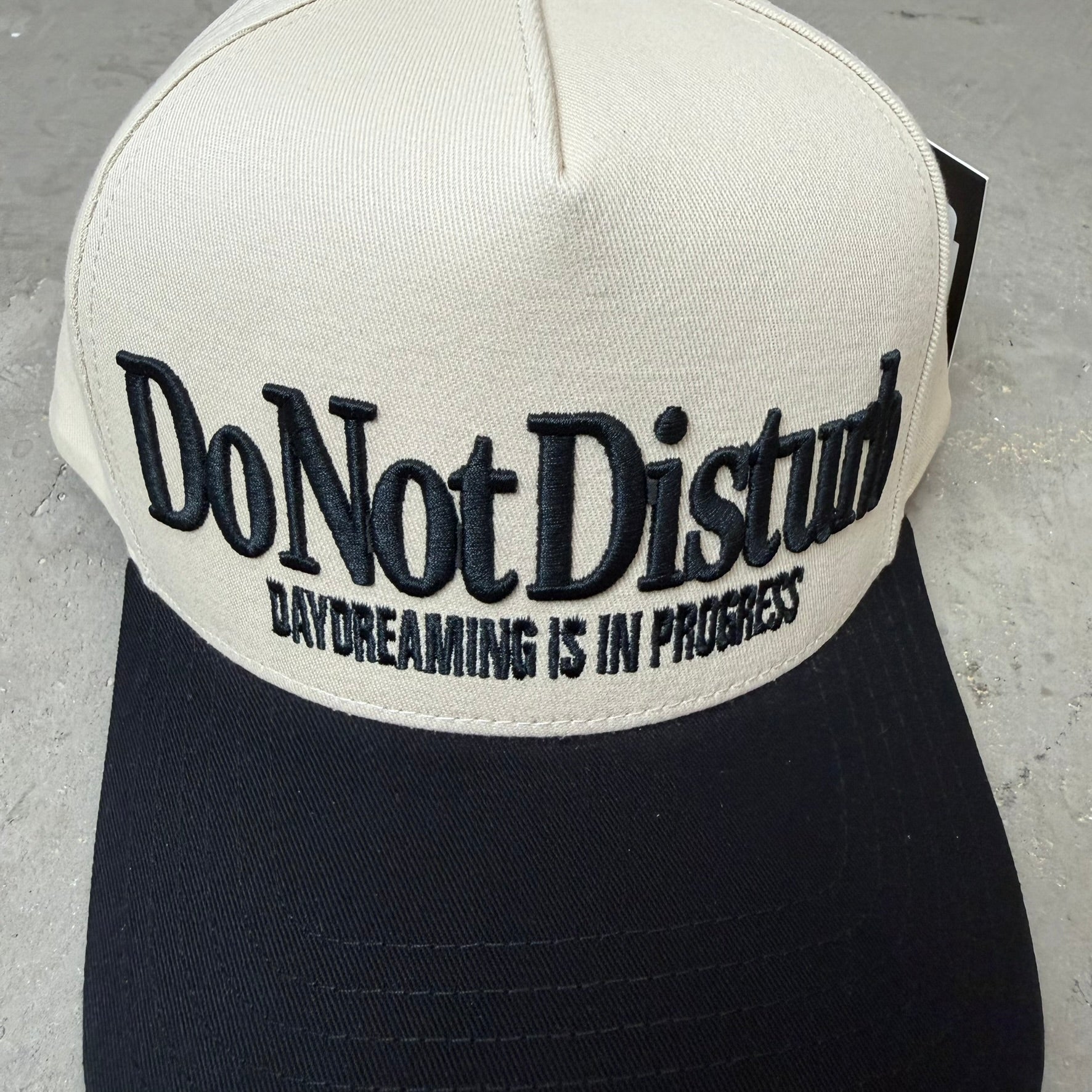 K- Black Do Not Disturb Embroidered Snapback Hat - 35