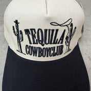 K- Black Tequila Cowboy Club Embroidered Snapback Hat - 35