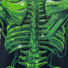 Load image into Gallery viewer, F- Vintage &#39;98 Liquid Blue Robot Skeleton Skull Jumbo Print Tee
