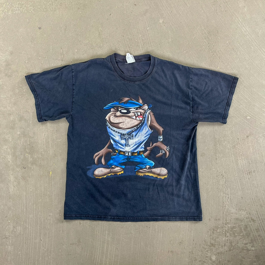 F- Vintage Looney Tunes Tasmanian Devil Streetwear Graphic Tee