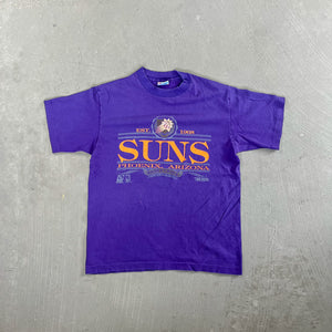 F- Vintage '92 Phoenix Suns NBA Text & Logo Single Stitch Tee