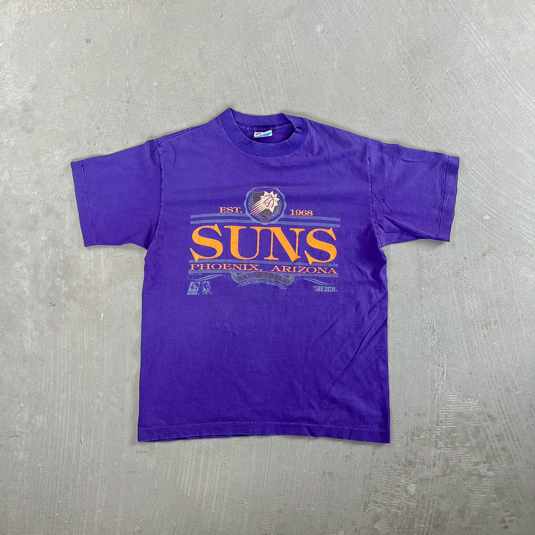 F- Vintage '92 Phoenix Suns NBA Text & Logo Single Stitch Tee