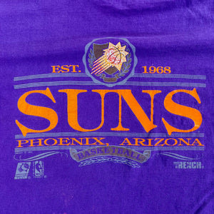 F- Vintage '92 Phoenix Suns NBA Text & Logo Single Stitch Tee