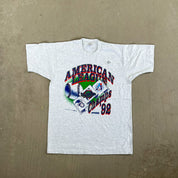 F- Vintage '92 Toronto Blue Jays American League Champs Single Stitch Tee
