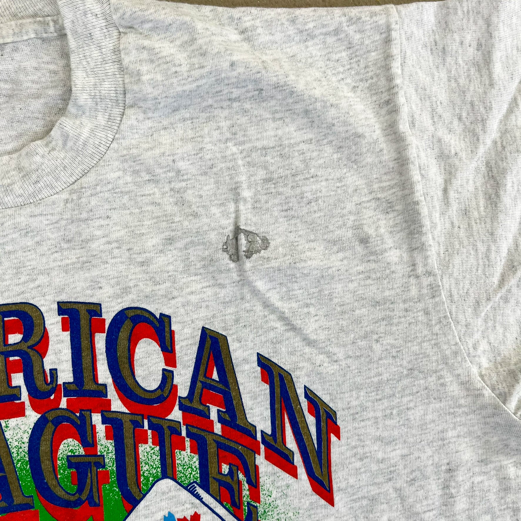 F- Vintage '92 Toronto Blue Jays American League Champs Single Stitch Tee
