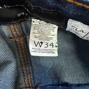 J- Vintage Y2K Rocawear Classic Fit Straight Leg Jeans - w34 (fits 34x32)