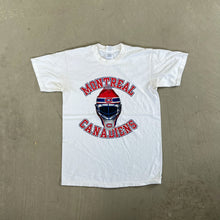 Load image into Gallery viewer, F- Vintage Montreal Canadiens NHL Bulletin Goalie Mask &amp; Beanie Tee
