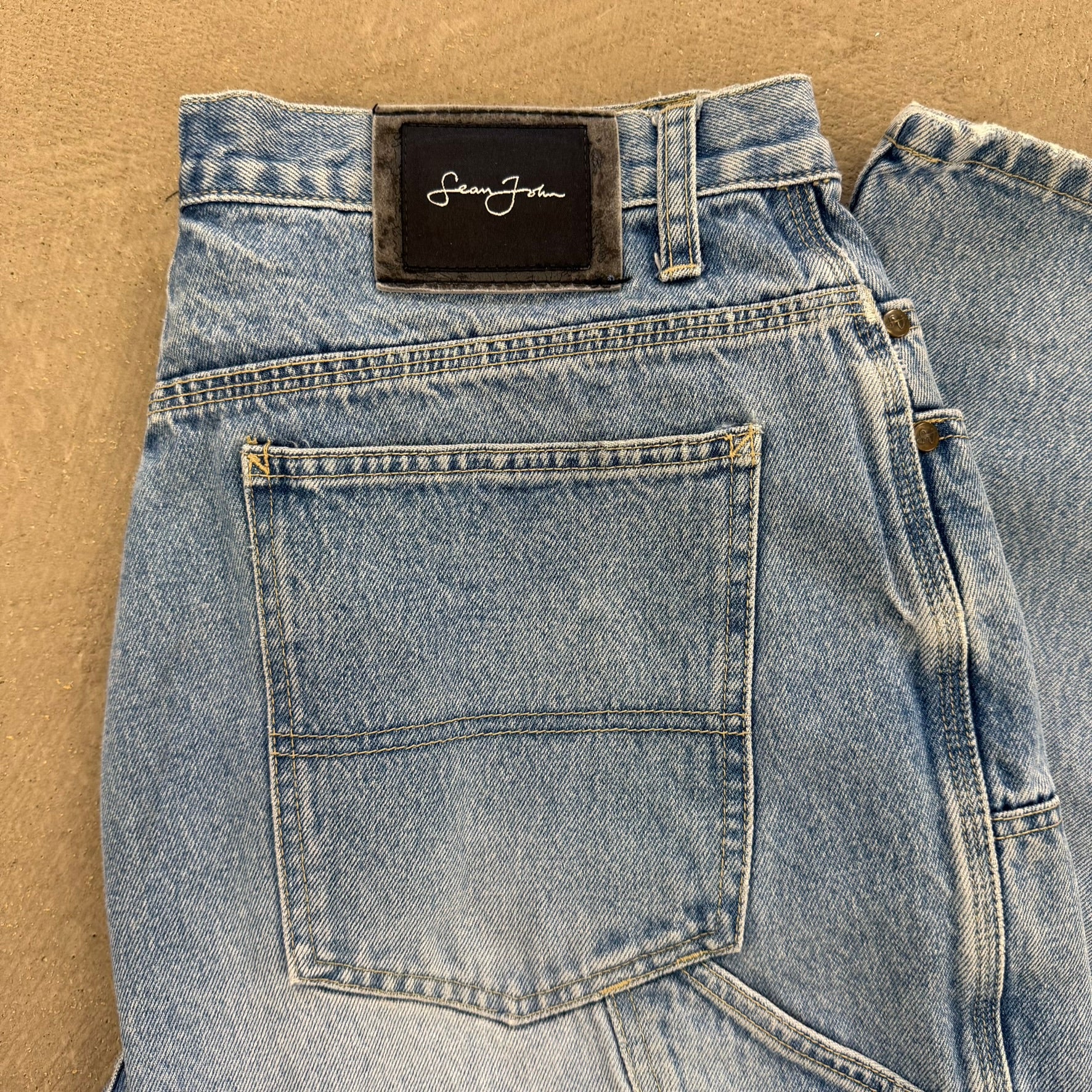 J- Vintage Y2K Sean John Carpenter Double Knee Jeans -  w36 (fits 35x31)
