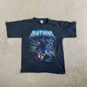 F- Vintage '93 Carolina Panthers NFL Salem Graphic Single Stitch Tee