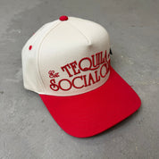 K- Red Tequila Social Club Embroidered Snapback Hat - 35