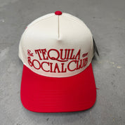 K- Red Tequila Social Club Embroidered Snapback Hat - 35