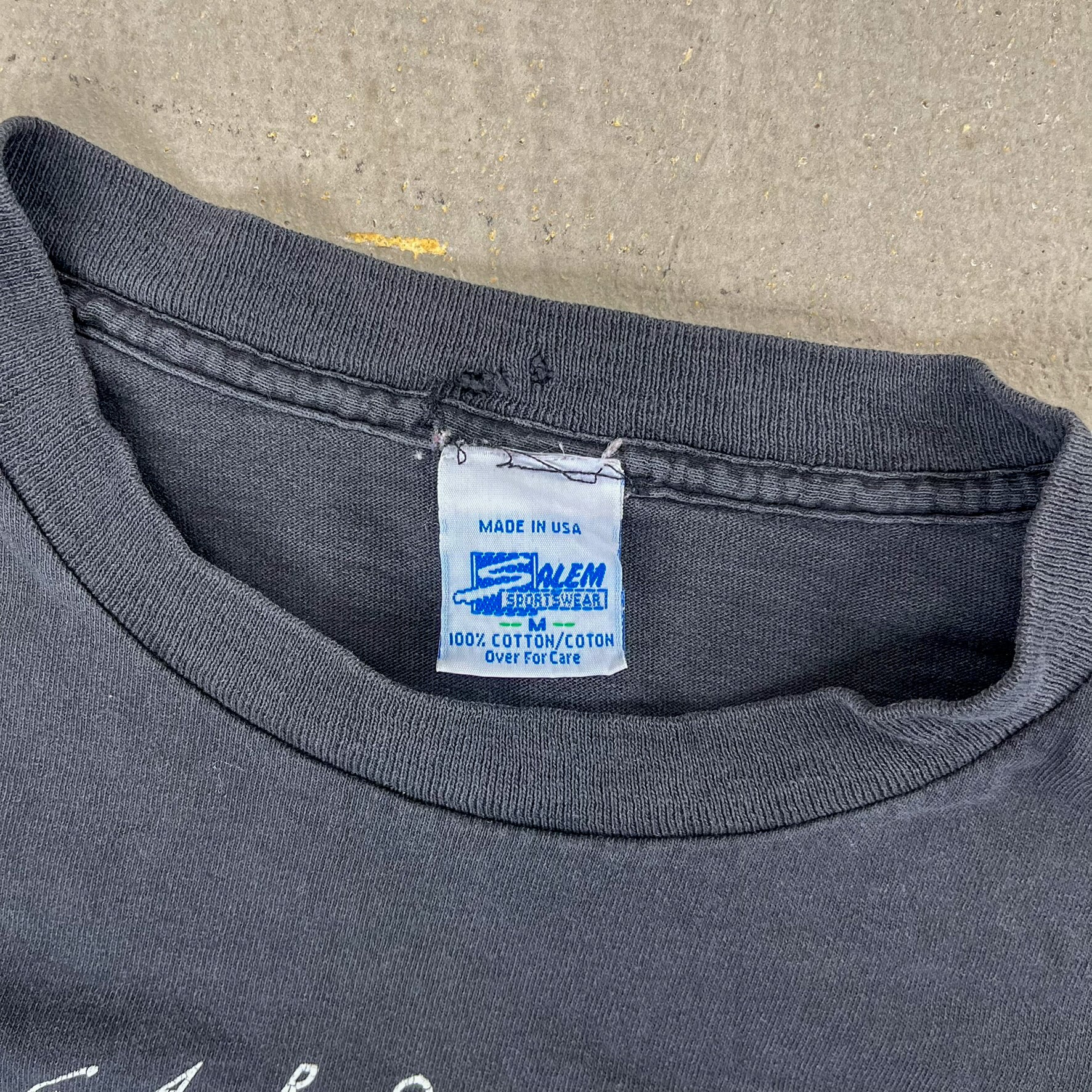 F- Vintage '93 Carolina Panthers NFL Salem Graphic Single Stitch Tee