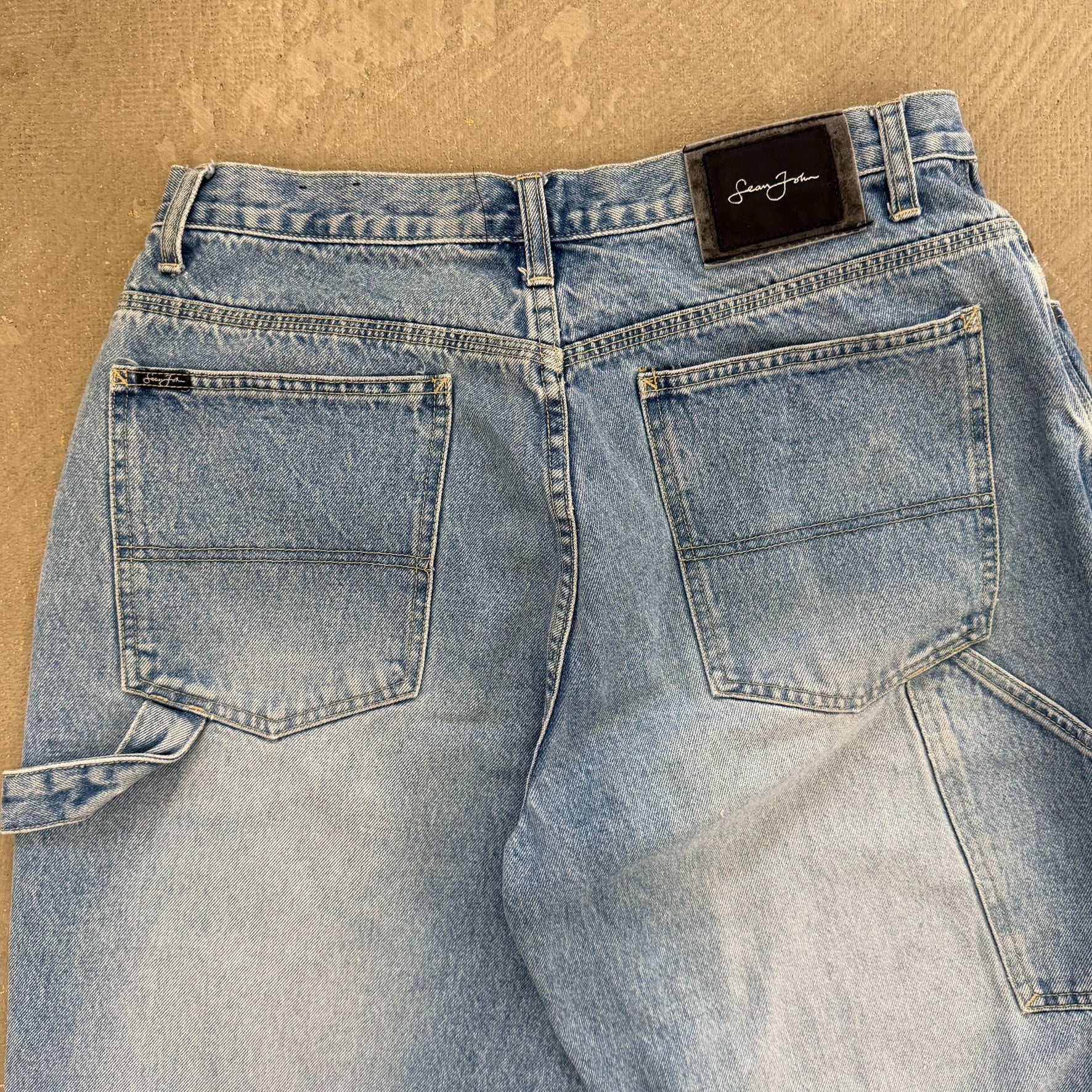 J- Vintage Y2K Sean John Carpenter Double Knee Jeans -  w36 (fits 35x31)
