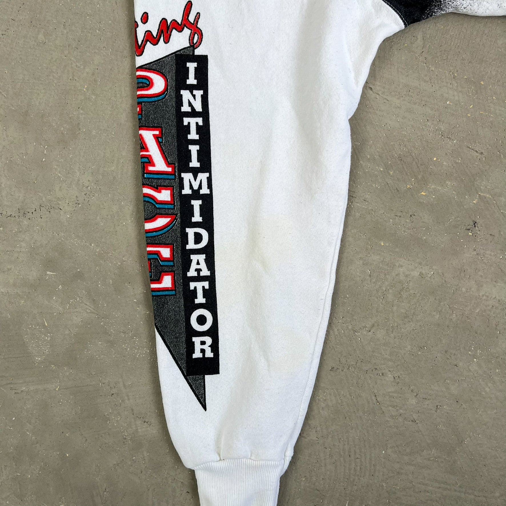 F- Vintage '91 Nascar Dale Earnhardt 5 Times Champion Jumbo Print Crewneck