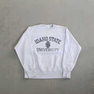 F- Vintage Champion Reverse Weave Idaho State University Text Crewneck