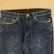 J- Vintage Y2K Christian Audigier Straight Legs Jeans -  w32 (fits 33x30)