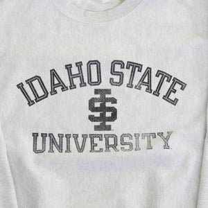 F- Vintage Champion Reverse Weave Idaho State University Text Crewneck