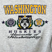 Load image into Gallery viewer, F- Vintage &#39;91 University Of Washington Huskies Lee Text &amp; Logo Crewneck
