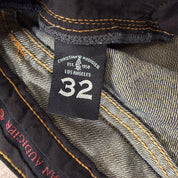 J- Vintage Y2K Christian Audigier Straight Legs Jeans -  w32 (fits 33x30)