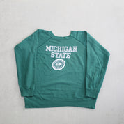 F- Vintage Michigan State University Text & Seal Crewneck