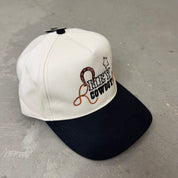 K- Black Hey Cowboy Embroidered Snapback Hat - 35