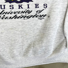 Load image into Gallery viewer, F- Vintage &#39;91 University Of Washington Huskies Lee Text &amp; Logo Crewneck
