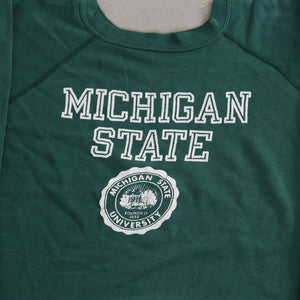 F- Vintage Michigan State University Text & Seal Crewneck
