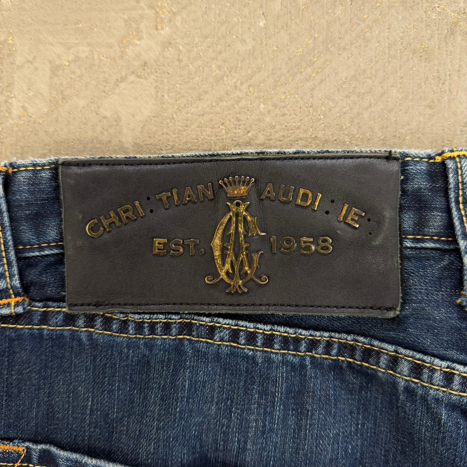 J- Vintage Y2K Christian Audigier Straight Legs Jeans -  w32 (fits 33x30)