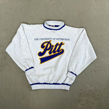 Load image into Gallery viewer, F- Vintage University Of Pittsburgh Panthers Text Crewneck
