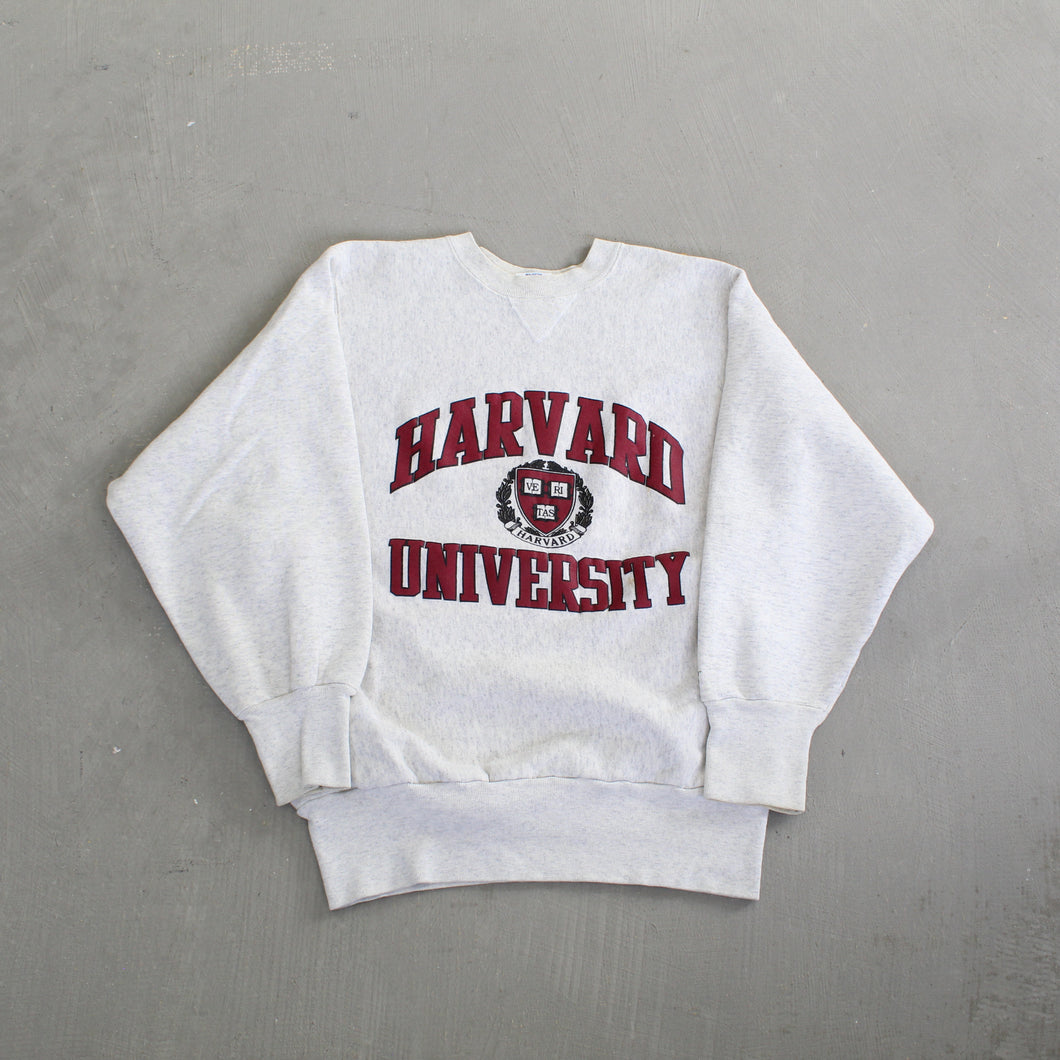 F- Vintage Harvard University Text & Seal Crewneck