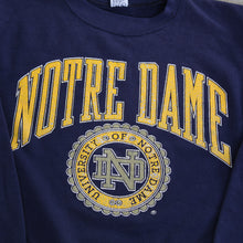 Load image into Gallery viewer, F- Vintage University Of Notre Dame Text Crewneck
