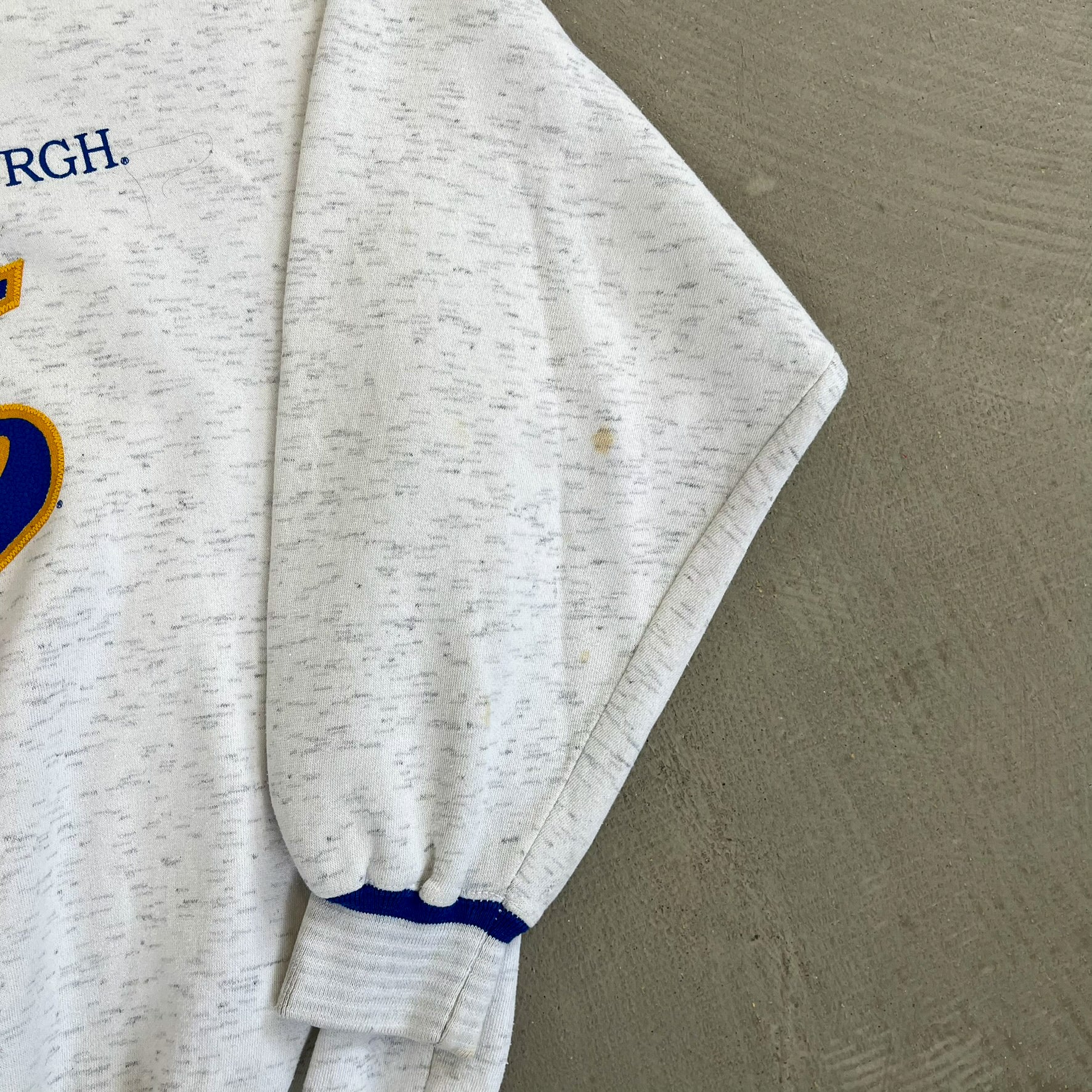 F- Vintage University Of Pittsburgh Panthers Text Crewneck