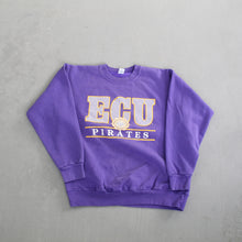 Load image into Gallery viewer, F- Vintage East Carolina University Pirates text &amp; Logo Crewneck
