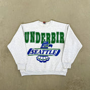 F- Vintage Seattle Thunderbirds Hockey Team Graphic Crewneck
