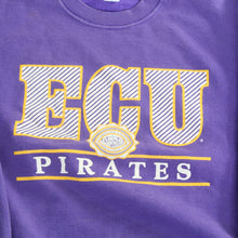 Load image into Gallery viewer, F- Vintage East Carolina University Pirates text &amp; Logo Crewneck
