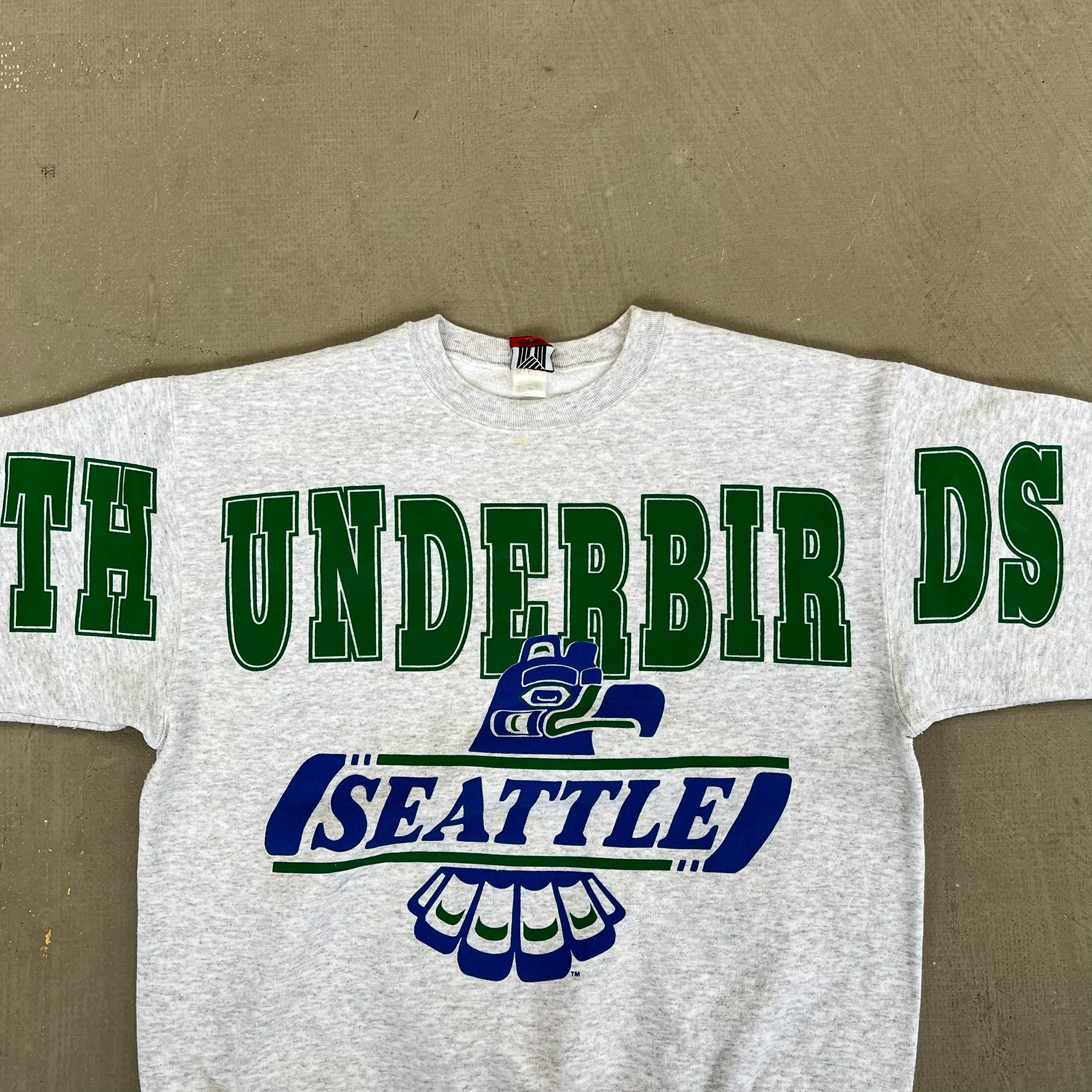 F- Vintage Seattle Thunderbirds Hockey Team Graphic Crewneck