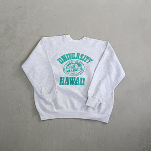 F- Vintage University Of Hawaii Logo Tultex Crewneck