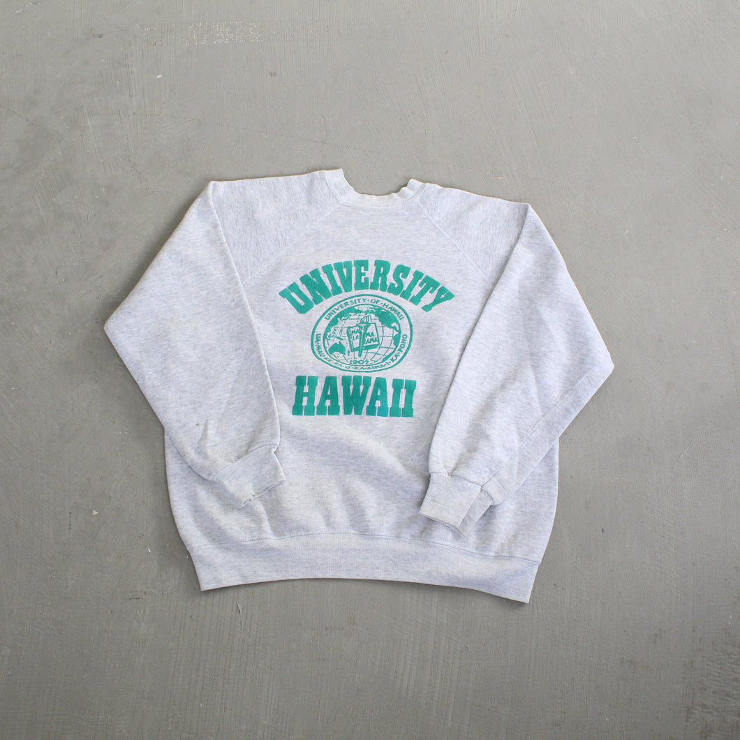 F- Vintage University Of Hawaii Logo Tultex Crewneck