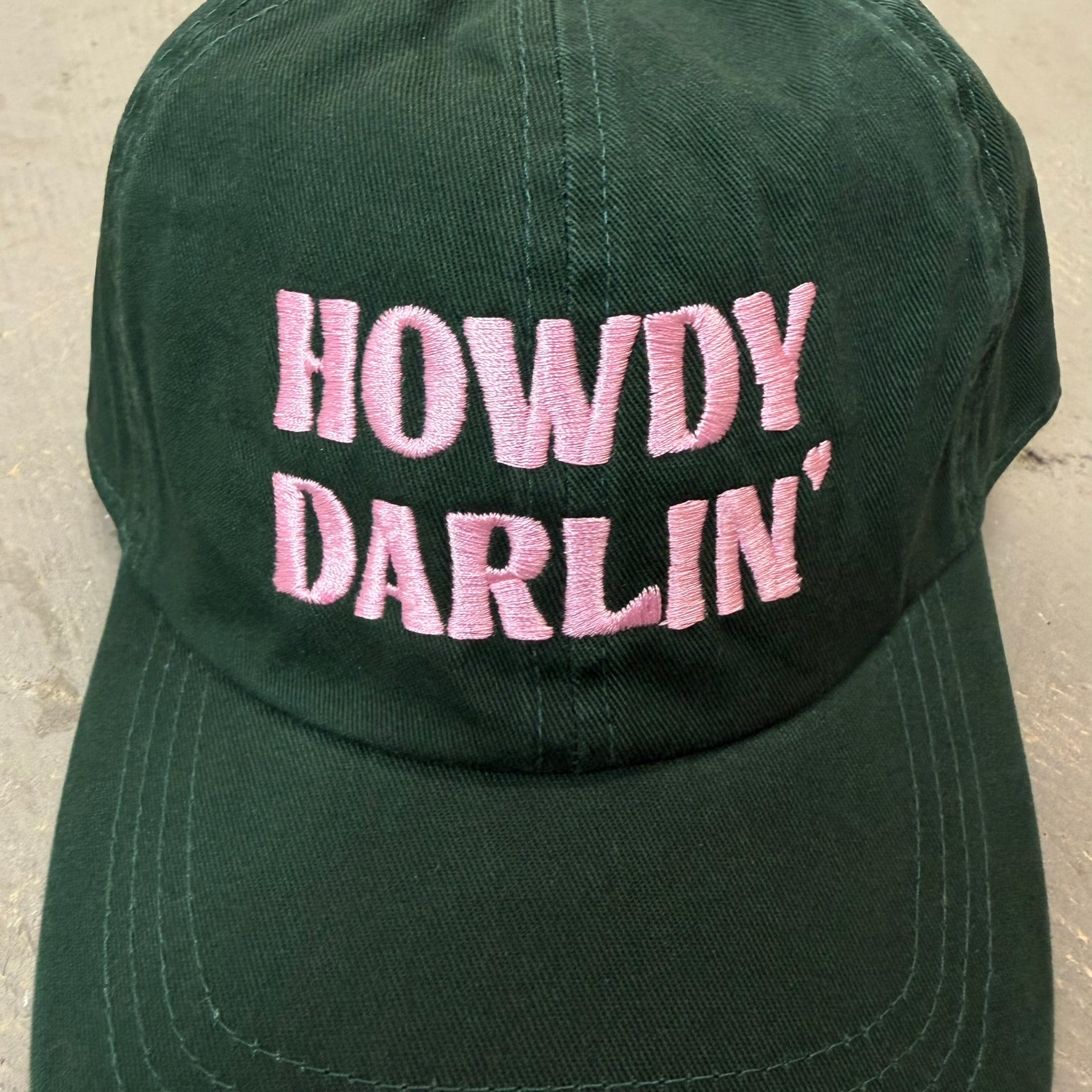 K- Green Howdy Darlin' Embroidered Dad Hat - 35